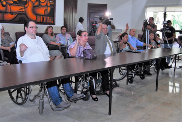 Poder Judicial de Nicaragua juramenta a cinco Mediadores con Discapacidad.
